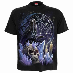 Spiral Unisex T-Shirt: Witchcraft (Black) (Back Print)