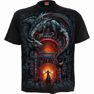 Spiral Unisex T-Shirt: Dragon's Lair (Black)