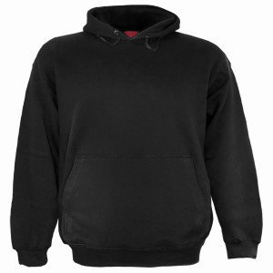 Spiral Unisex Pullover Hoodie: Plain (Black) (Blank)
