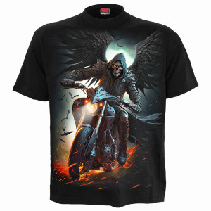 Spiral Unisex T-Shirt: Night Rider (Black)