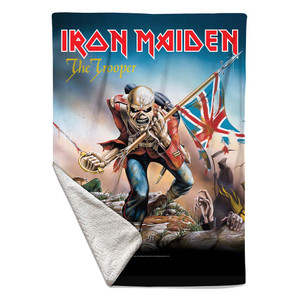 Iron Maiden Sherpa Fleece Blanket: Trooper (Multicolour) Single