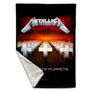 Metallica Sherpa Fleece Blanket: Master Of Puppets (Multicolour) SINGLE