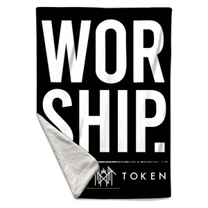 Sleep Token Sherpa Fleece Blanket: Worship (Black) Single