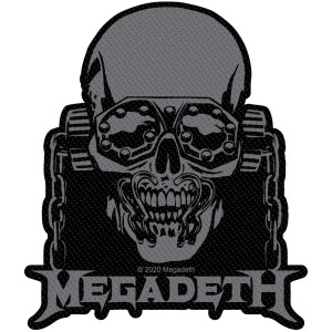 Megadeth Standard Woven Patch: Vic Rattlehead Cut Out