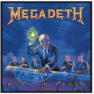 Megadeth Standard Woven Patch: Rust In Peace