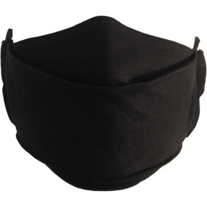 Spiral Unisex Fashion Mask: Plain (Black)