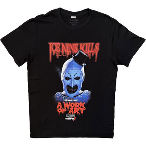 Ice Nine Kills Unisex T-Shirt: A Work of Art Clown (Black)