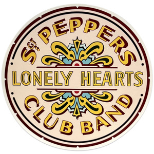 The Beatles Sticker: Sgt Pepper Drum