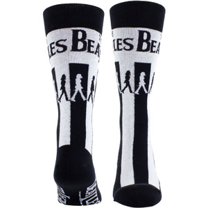 The Beatles Unisex Crew Socks: Abbey Road Crossing (Black) (UK Size 6.5 - 11)