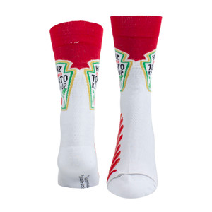 Heinz Unisex Crew Socks: Tomato Ketchup (Red) (UK Size 6.5 - 11)