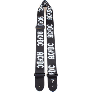 AC/DC Guitar Strap (Poly): Logo (Black)