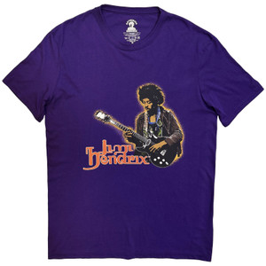 Jimi Hendrix Unisex T-Shirt: Halloween (Purple)