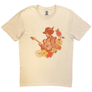 Jimi Hendrix Unisex T-Shirt: Spring (Sand)