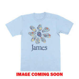James Unisex T-Shirt: Multiple Daisy Logo (Light Blue)