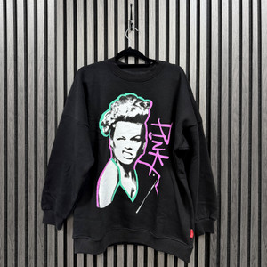 Pink Ladies Unplugged Sweatshirt: Paint Pen (Black)