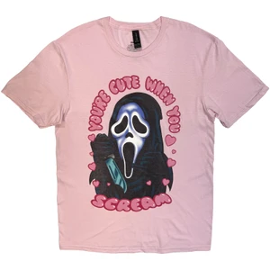 Ghostface Unisex T-Shirt: You're Cute When You Scream (Black)