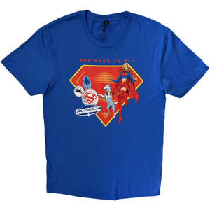 DC Comics Unisex T-Shirt: Supergirl Designed To Fly (Blue)