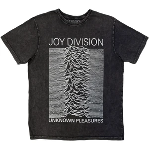 Joy Division Unisex Stone Wash T-Shirt: Unknown Pleasures (Charcoal Grey)