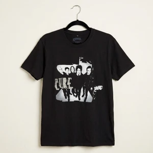 The Cure Unisex Carbon T-Shirt: 40 Years Band Photo (Black)