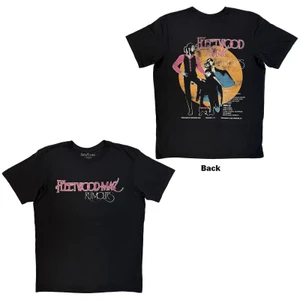 Fleetwood Mac Unisex Carbon T-Shirt: Rumours (Black) (Back Print)