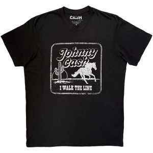Johnny Cash Unisex Carbon T-Shirt: I Walk The Line (Black)