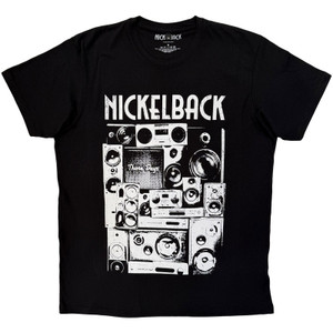 Nickelback Unisex Carbon T-Shirt: Wall Speakers (Black)