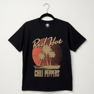 Red Hot Chili Peppers Unisex Carbon T-Shirt: Palms (Black)