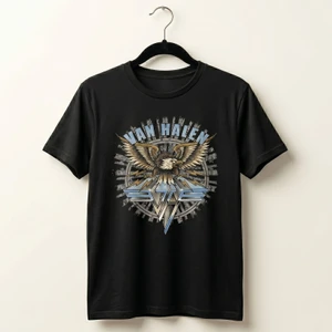Van Halen Unisex Carbon T-Shirt: Eagle (Black)