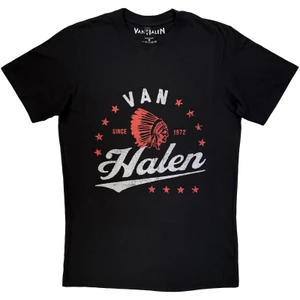 Van Halen Unisex Carbon T-Shirt: Red Indian (Black)