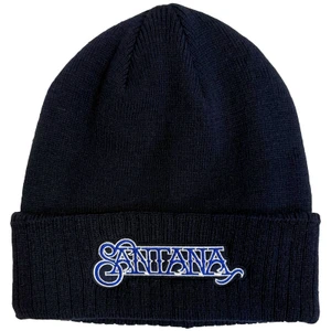 Santana Unisex Beanie Hat: Logo (Navy Blue)