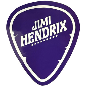 Jimi Hendrix Sticker: Plectrum