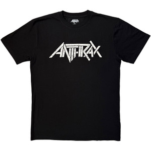 Anthrax Unisex T-Shirt: Logo Mono (Black)