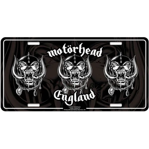 Motorhead Number Plate: England