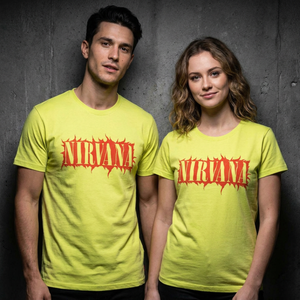 Nirvana Unisex Unplugged T-Shirt: In Utero Angel (Green) (Back Print)