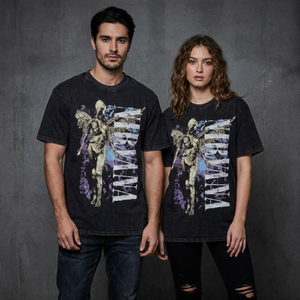 Nirvana Unisex Unplugged T-Shirt: In Utero Angel Wash (Black) (Back Print)