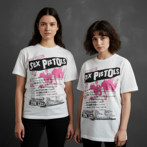 The Sex Pistols Ladies Unplugged T-Shirt: Filthy Lucre (Natural)