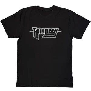 Thin Lizzy Unisex T-Shirt: Logo Mono (Black)
