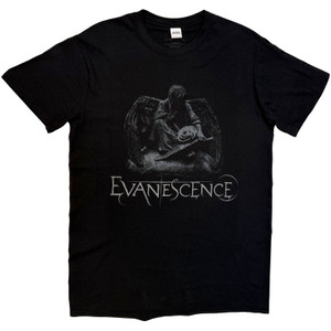 Evanescence Unisex T-Shirt: Angel Statue (Black)