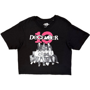 December 10 Ladies Crop Top: Couch (Black)
