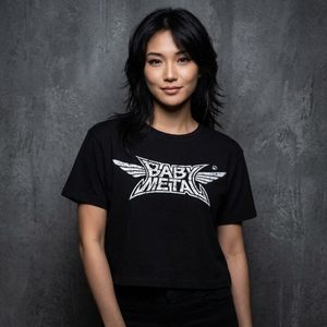 Babymetal Ladies Crop Top: Pentagram (Black)
