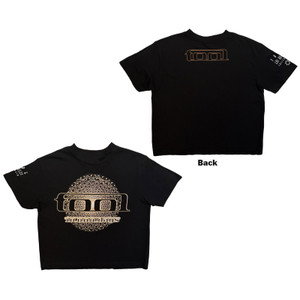 Tool Ladies Crop Top: Eye Geo Glow (Black)