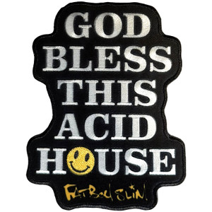 Fatboy Slim Woven Patch: God Bless