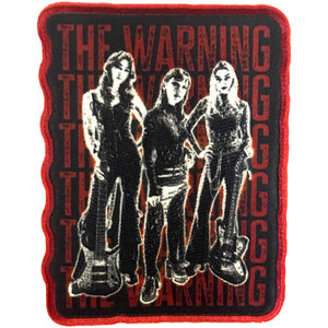The Warning Woven Patch: Stacked