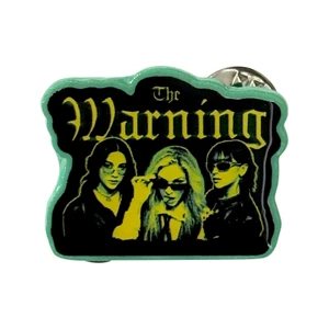 The Warning Pin Badge: Yellow Girls