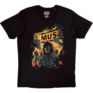 Muse Unisex T-Shirt: Burning (Black)
