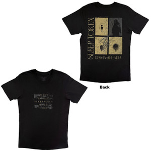 Sleep Token Unisex T-Shirt: Even In Arcadia Squares (Black) (Back Print)