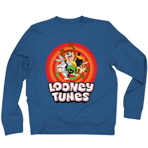 Looney Tunes Unisex Sweatshirt: Group Bullseye (Navy Blue)