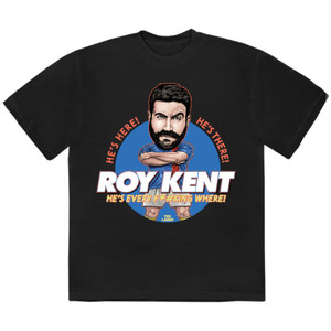 Ted Lasso Unisex T-Shirt: Roy Kent Cartoon Crest (Charcoal)