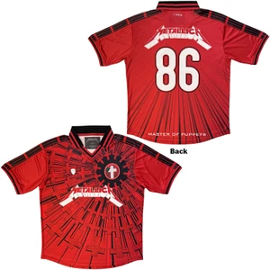 Metallica Unisex Sports Jersey: Master Of Puppets '86 (Red)