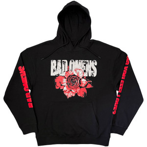 Bad Omens Unisex Pullover Hoodie: Do You Feel Love? (Black) (Sleeve Print)